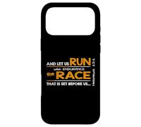 Carcasa para iPhone 17 Pro MAX Hebreos 12:1 Run with Endurance The Race - Bible Inspired