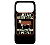 Carcasa para iPhone 17 Pro MAX Hereford Granja de Carne de Vaca Toro Ganado