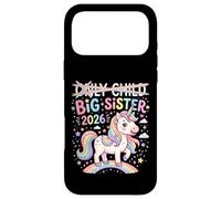 Carcasa para iPhone 17 Pro MAX Hermana Mayor de Only Child 2026, Unicornio, arcoíris, Lindo
