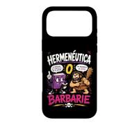 Carcasa para iPhone 17 Pro MAX Hermenéutica o Barbarie Humor Filosófico Divertido