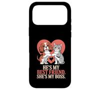 Carcasa para iPhone 17 Pro MAX He's My Best Friend She's My Boss