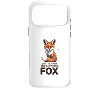 Carcasa para iPhone 17 Pro MAX Hice Las matemáticas La Respuesta es Fox Funny Math
