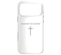 Carcasa para iPhone 17 Pro MAX Highway To Heaven Cross - Minimalista Cristiano Jesucristo