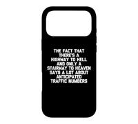 Carcasa para iPhone 17 Pro MAX Highway To Hell vs. Stairway To Heaven - Novedad Divertida