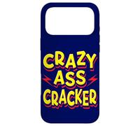 Carcasa para iPhone 17 Pro MAX Hillbilly Crazy Ass Cracker Cita Divertida Sureño de EE. UU