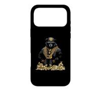 Carcasa para iPhone 17 Pro MAX Hip Hop Bear Rapper with Chains and Money Bags
