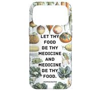 Carcasa para iPhone 17 Pro MAX Hipócrates Medicina inspiradora refrán con Verduras