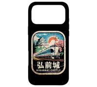 Carcasa para iPhone 17 Pro MAX Hirosaki Castle Japón Retro Tren Vintage Kanji Souvenir