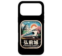 Carcasa para iPhone 17 Pro MAX Hirosaki Castle Japón Retro Tren Vintage Kanji Souvenir