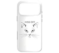 Carcasa para iPhone 17 Pro MAX Hiss Off Cat Divertidos Gatos sarcásticos Amantes de los Gatos.