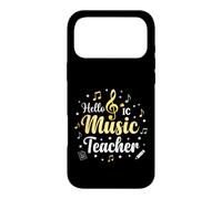 Carcasa para iPhone 17 Pro MAX Hola Música Profesor Notas Musicales Clave de Sol