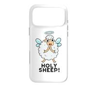 Carcasa para iPhone 17 Pro MAX Holy Sheep Funny Animal Juego de Palabras