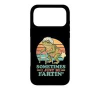 Carcasa para iPhone 17 Pro MAX Hombre Viejo Mujer Cumpleaños Gag A Veces Solo Ser Farting Frog
