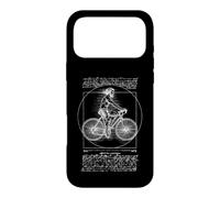 Carcasa para iPhone 17 Pro MAX Hombre Vitruvio Bicicleta Ciclista Leonardo Da Vinci Ciclismo