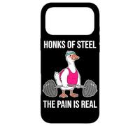 Carcasa para iPhone 17 Pro MAX Honks of Steel The Pain es Muy Divertido: Entrenamiento de Ganso en el Gimnasio