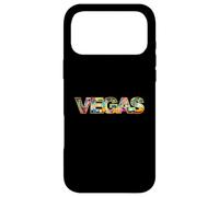 Carcasa para iPhone 17 Pro MAX Horizonte de Las Vegas con Edificios icónicos en Negrita Texto de Las Vegas
