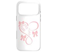 Carcasa para iPhone 17 Pro MAX Horseshoe Heart Beat Love Horses Fun Bow Coquette Horse Girl