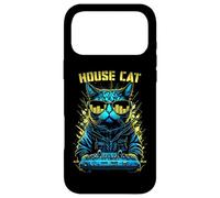 Carcasa para iPhone 17 Pro MAX House Cat DJ Rave EDM Music Deejay Equalizer Gafas de Sol