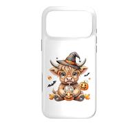Carcasa para iPhone 17 Pro MAX Howdy Halloween Funny Highland Cow Spooky Season Hombres Mujeres