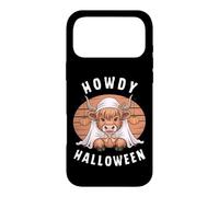 Carcasa para iPhone 17 Pro MAX Howdy Halloween Funny Highland Cow Spooky Season Hombres Mujeres