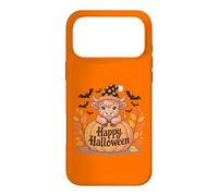 Carcasa para iPhone 17 Pro MAX Howdy Halloween Funny Highland Cow Spooky Season Hombres Mujeres