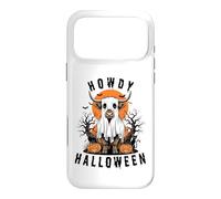 Carcasa para iPhone 17 Pro MAX Howdy Halloween Funny Highland Cow Spooky Season Hombres Mujeres