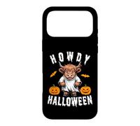 Carcasa para iPhone 17 Pro MAX Howdy Halloween Funny Highland Cow Spooky Season Hombres Mujeres