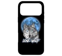 Carcasa para iPhone 17 Pro MAX Howling Lone Wolf On Moon Animal Funny Wolves Lover