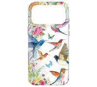 Carcasa para iPhone 17 Pro MAX Hummingbirds Within Florals and Butterflies Bird Lover