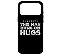 Carcasa para iPhone 17 Pro MAX Humor Gracioso Texto Gente Divertida Divertido Este Hombre Corre en Abrazos