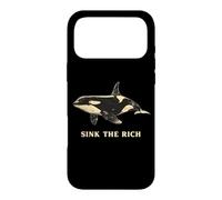 Carcasa para iPhone 17 Pro MAX Hundir el Rico Divertido Orca Ballena Meme Anti Capitalismo