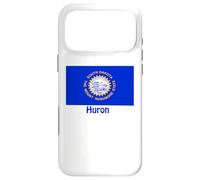 Carcasa para iPhone 17 Pro MAX Huron South Dakota - Recuerdo de Bandera de Estados Unidos