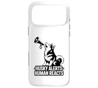 Carcasa para iPhone 17 Pro MAX Husky Alerta Humano reacciona Divertido dueño de Perro Husky