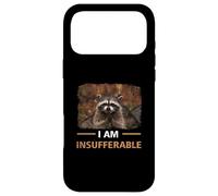 Carcasa para iPhone 17 Pro MAX I Am Insufable Meme Raccoon Trendy Sarcastic Joke Graphic