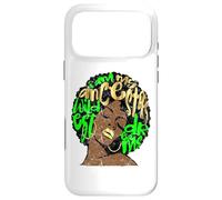 Carcasa para iPhone 17 Pro MAX I Am My Ancestors Dreams Afro Black Queen Vintage Verde Lima