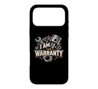 Carcasa para iPhone 17 Pro MAX I Am The Warranty Mecánico Funny Race Car Parts Repair Guy
