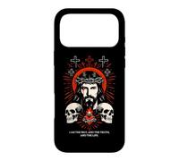 Carcasa para iPhone 17 Pro MAX I Am The Way John 14:6 Diseño de Calavera gótica de Jesús Cristiano