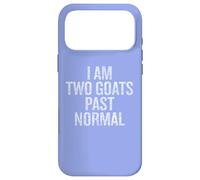 Carcasa para iPhone 17 Pro MAX I Am Two Goats Past Normal Funny Custom Dichos