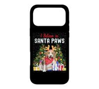 Carcasa para iPhone 17 Pro MAX I Believe In Santa Paws - Lindo Cachorro de Beagle navideño