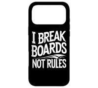 Carcasa para iPhone 17 Pro MAX I Break Boards Not Rules - Cita Divertida de Snowboard
