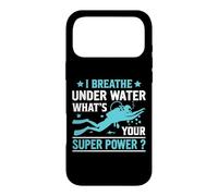 Carcasa para iPhone 17 Pro MAX I Breathe Under Water Funny Scuba Dive Diver Diving