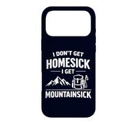 Carcasa para iPhone 17 Pro MAX I Don't Get Homesick I Get Mountainsick Divertido Juego de Palabras de Senderismo