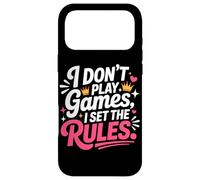 Carcasa para iPhone 17 Pro MAX I Don't Play Games I Set The Rules