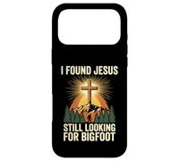 Carcasa para iPhone 17 Pro MAX I Found Jesus Still Looking For Bigfoot Cristo Cruz Dios Rey