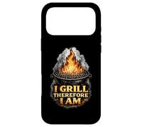 Carcasa para iPhone 17 Pro MAX I Grill Therefore I Am Funny BBQ Grill Filosofía