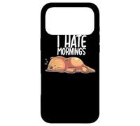 Carcasa para iPhone 17 Pro MAX I Hate Mornings Sleeping Otter Sleep Nap Late Riser Otters