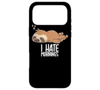 Carcasa para iPhone 17 Pro MAX I Hate Mornings Sleeping Sloth Sleep Nap Sloths Late Riser