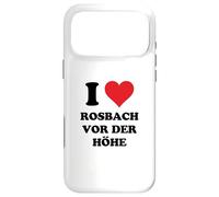 Carcasa para iPhone 17 Pro MAX I Heart Rosbach VOR Der Höhe Germany Love German Souvenir It
