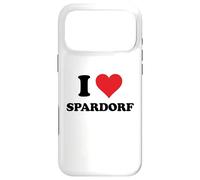 Carcasa para iPhone 17 Pro MAX I Heart Spardorf Germany Love German Souvenir Item