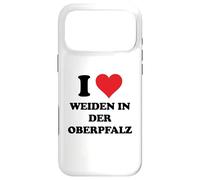 Carcasa para iPhone 17 Pro MAX I Heart Weiden in Der Oberpfalz Germany Love German Souvenir